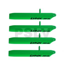 LXT1252-SP   Lynx Main Blade 125 mm Bullet Pro Green 2 sets Trex150  